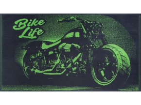 6с103.412ж1 Bike Life(т.серый) Полотенце махровое 50х90см