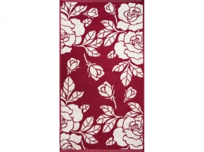 6с103.412ж1 Розы и бутоны(бордо) Полотенце махровое 50х90см