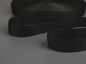 20мм. Лента репсовая 20мм (5,04г/м) черный (кат.50)