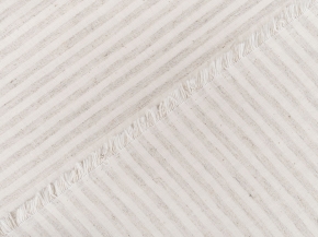 Ткань полульняная арт. ЛСП(0,5*0,5)_80/20_220/120 полоска натуральная (0,5*0,5), 220см