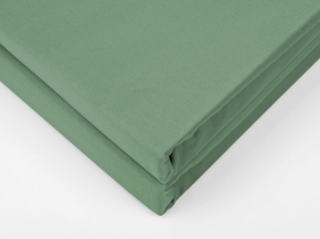 3969-БЧ Простыня на резинке сатин 220*200*25 рис. 16-5907 цв. зеленый