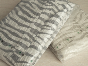 17с134-ШР/039/у/уп. Халат для бани 170*176 96*100 "Зебра" цв 330 рис 912