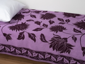 3с109.411ж1 Букет хризантем (фиалка4) Плед 208х150 см