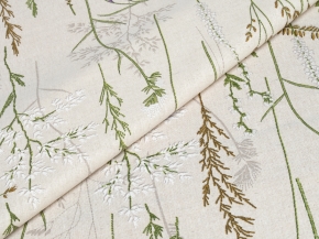 Ткань бельевая арт 2-21 п/лен кислованный лен 30 хл.70 пл. 140г рис. Шалфей, 150см