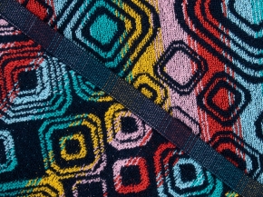 6с104.411ж1 Мишель (т.радужка) Полотенце махровое 67х40см