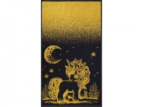 6с103.412ж1 Волшебная ночь(т.желтый) Полотенце махровое 50х90см