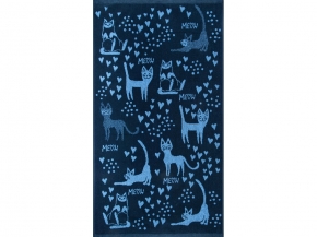 6с103.412ж1 Грация (темно-синий6) Полотенце махровое 50х90см