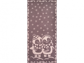 6с102.411ж1 Пингвики(т.с.мальв1) Полотенце махровое 67х150см