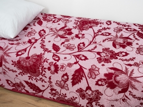 3с109.411ж1 Цветочный бал (бордо5) Плед 208х150 см