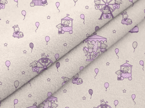 Фланель набивная арт 514 гр рис 29144/2 Карусель, 90см