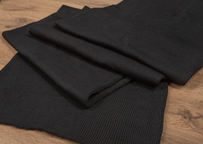 Трикотажное полотно (подвяз) ПАН 2:2 430гр/м2, черный, ширина 0,36м