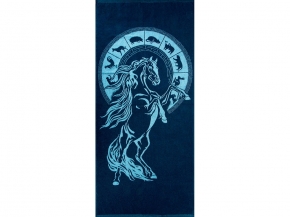 6с102.411ж1 Гороскоп-лошадь (джинс) Полотенце махровое 67х150см