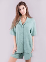 3С645Д40 16375 ПИЖАМА ЖЕН. 104-112-164 ЗЕЛЕНЫЙ