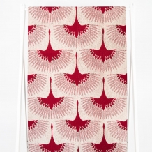 6с102.411ж1 Китайский журавль (бордо) Полотенце махровое 67х150см