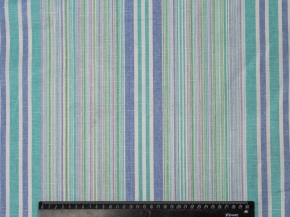 Ткань бельевая арт 805014 п/лен пест. рис 87/3 синий/бирюза, 150см