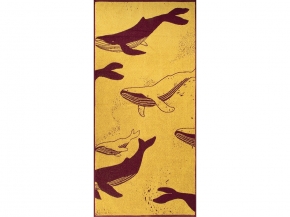 6с102.413ж1 Киты(кр.дерево1) Полотенце махровое 81х160см