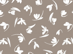 Перкаль арт.140 рис. 64011/2 Галантус бежевый, 150см