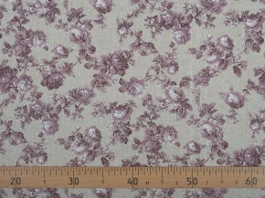 Ткань бельевая арт 2-21 п/л кисл лен 30%, хл.70%, пл. 140г, рис. 1743/2 Розарий вид 2, 150см