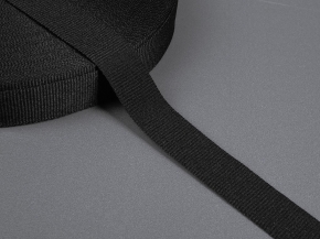 20мм. Лента репсовая 20мм (5,04г/м) черный (кат.50)