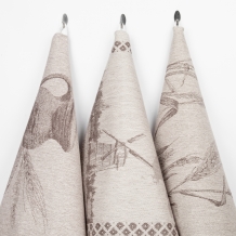 23С54-ШР+К/ф.кор. Комплект полотенец из 3 шт 46*69 "РБ Хлеб-3" цв. 1 рис. 442