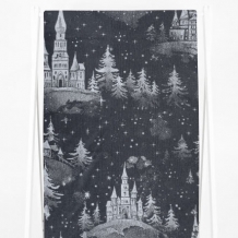 6с102.413ж1 Зимняя сказка(графит5) Полотенце махровое 81х160см