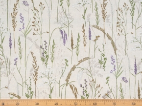 Ткань бельевая арт 2-21 п/лен кислованный лен 30 хл.70 пл. 140г рис. Шалфей, 150см