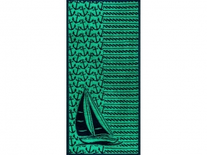 6с104.413ж1 Шхуна (темно-синий7) Полотенце махровое 81х40см