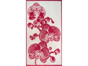 6с103.412ж1 Орхидея (бордо) Полотенце махровое 50х90см