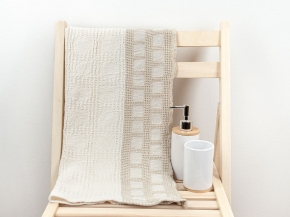 18С310-ШР/у. 45*65 Полотенце "Синтез-2" цв. 7 рис. 364 молочный с бежевым