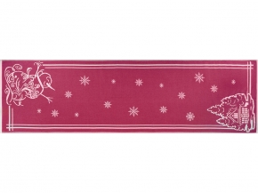 5с22.312ж1 Снеговик и домик2(ДТЭ бордовый Полотенце 50х180 см