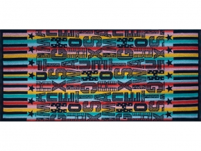 6с102.411ж1 Letters (т.радужка) Полотенце махровое 67х150см