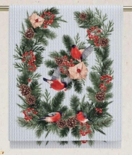 Вафельное полотно арт. 60 наб. гр рис. 29280/1 Новогодняя открытка, 50см