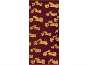 6с102.411ж1 Мото-паттерн(кр.дерево1) Полотенце махровое 67х150см