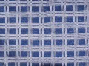Одеяло хлопковое ОБ-420 140*205 клетка цв. синий