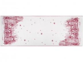 9с23.111ж1 Городской пейзаж(ДТЭ бордовый) Полотенце х/б 50х140см