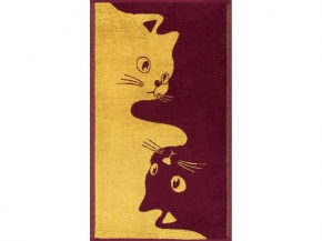 6с104.411ж1 Инь-ян-коты(кр.дерево1) Полотенце махровое 67х40см