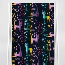 6с102.411ж1 Грация (темно-синяя радужка) Полотенце махровое 67х150см