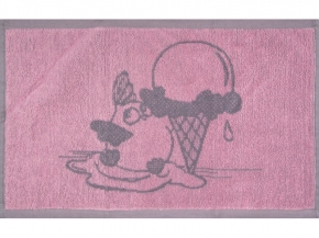 1с105.413ж1 Морожко (розовый5) Полотенце махровое 50х30 см