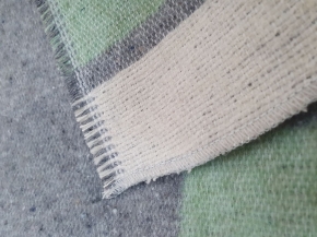 Одеяло п/шерсть 50% ОПШ-1 100*140  клетка зеленый