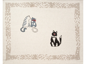 20С130-ШР+К/п.р. 46*60 Полотенце "Коты 1" рис. 1020