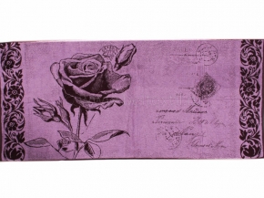 6с102.411ж1 "Роза на конверте" Полотенце махровое 67х150см