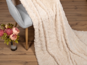 АРТ 008 Покрывало-плед  стриженый  200*220 "Латте"