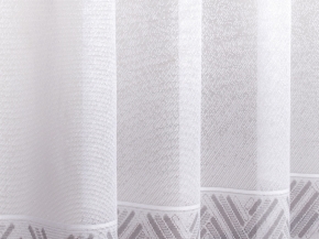 2.50м К474АГН/250 ПОЛОТНО ГАРДИННОЕ белый с ярко-серым