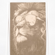 6с102.513ж2 Лёва в образе (лён3) Полотенце махровое 81х160см