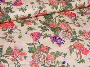 Тик набивной рис 18348 beige GL, 220см