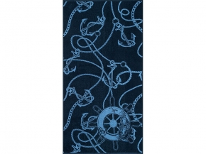 6с102.413ж1 Якорные цепи (темно-синий6) Полотенце махровое 81х160см