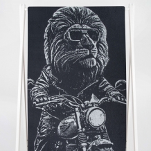 6с102.411ж1 Моторалли(антрацит) Полотенце махровое 67х150см