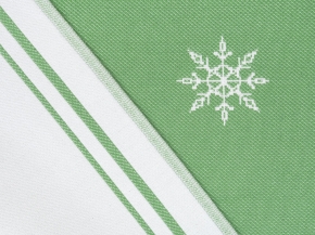 9с23.111ж1 Снеговик и домик2(ДТЭ травка) Полотенце х/б 50х140см