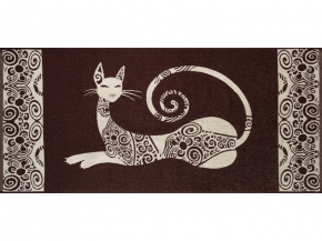 6с102.411ж1 Анжелина (шоколад) Полотенце махровое 67х150см