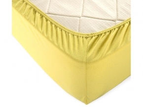 Простыня трикотажная на резинке 140*200*20 цв. попкорн